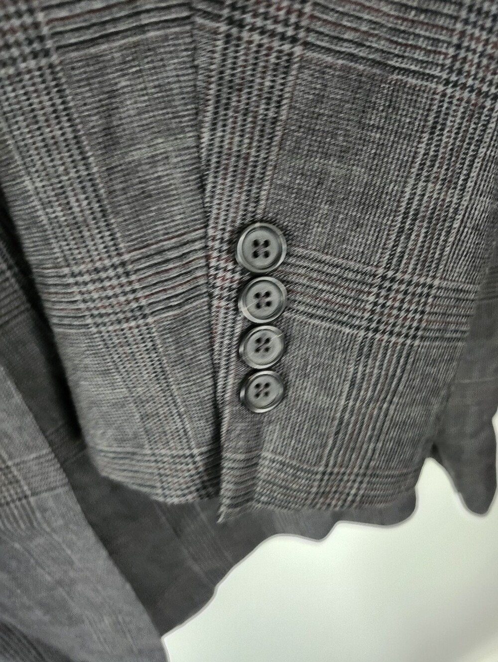 Brooks Brothers 346 Wool Plaid Blazer Jacket 46 Long Glen Plaid Suit Jacket - Picture 8 of 11